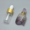 Natural Amethyst Openable Perfume Bottle Pendants G-E556-13A-1