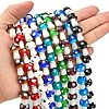Handmade Lampwork Beads Strands LAMP-Q001-6