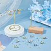 48Pcs 2 Colors Rack Plating Alloy Stud Earring Findings FIND-HS0002-64-4