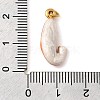 304 Stainless Steel Enamel Pendants STAS-B093-33G-06-3