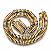 Electroplate Non-magnetic Synthetic Hematite Beads Strands G-T114-88B-G-2