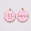 Alloy Enamel Pendants LS-X-ENAM-S124-01B-09L-1