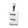 Non-Tarnish 304 Stainless Steel Letter Pendants STAS-H127-E-P-2