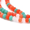 Faceted Glass Beads Strands GLAA-F106-B-F04-3
