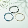 3Pcs 3 Color Mala Beads Bracelet BJEW-JB08251-2