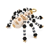 Halloween Theme Dyed Synthetic Turquoise & Glass Seed Beads Pendants PALLOY-MZ00774-03-4