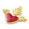 Alloy Enamel Pendants ENAM-P252-02G-2