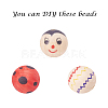 Natural Unfinished Wood Beads WOOD-S651-14mm-LF-5