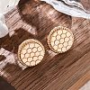 Brass Stud Earrings EJEW-D288-03G-1