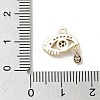 Brass Micro Pave Clear Cubic Zirconia Pendants KK-M275-47G-3