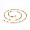304 Stainless Steel Lumachina Chain Necklaces NJEW-P226-08G-01-1