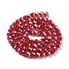Electroplate Transparent Glass Beads Strands LS-EGLA-A035-T6mm-A01-2
