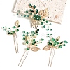 Alloy Hair Forks & Hair Combs Set PW-WG8F762-01-1