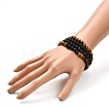 Aromatherapy Essential Oil Diffuser Stretch Bracelets Set for Girl Women BJEW-JB06736-02-6