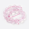Natural Rose Quartz Beads Strands X-G-C076-12mm-3-2