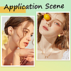 200Pcs 304 Stainless Steel Stud Earring Findings STAS-SC0021-56-5