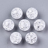 Transparent Crackle Acrylic Round Beads Strands LS-CCG-R002-12mm-01-1