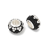 Alloy Rhinestone Clay Pave Beads ALRI-D300-02S-05-2