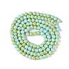 Baking Paint Glass Bead Strands GLAA-H031-01A-08-3