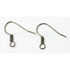 Brass Earring Hooks X-KK-Q367-P-1