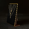 Velvet & Metal Necklace Organizer Display Stands PW-WG6C9FA-06-1