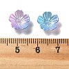 Gradient Color Acrylic Bead Caps OACR-Z028-01A-3