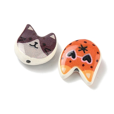 Spray Painted Alloy Beads FIND-Z109-01D-1