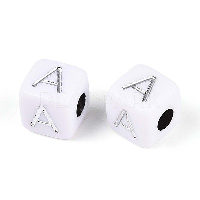 Opaque Acrylic Beads SACR-T035-03A-1