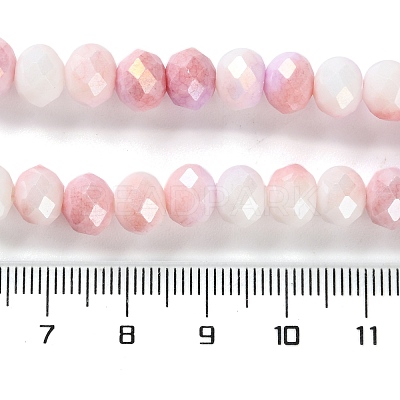 Electroplate Glass Beads Strands LAMP-S068-02E-1