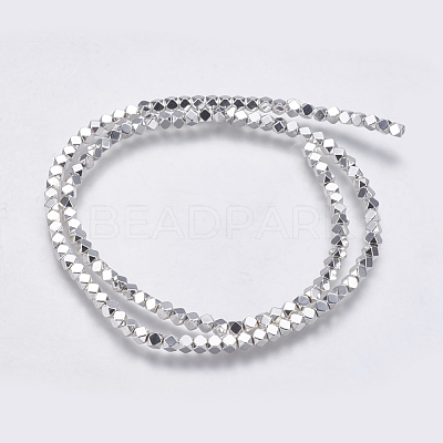 Electroplate Non-magnetic Synthetic Hematite Bead Strands G-K237-08K-1