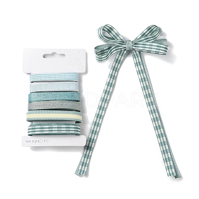 18 Yards 6 Styles Polyester Ribbon SRIB-Q022-F16-1