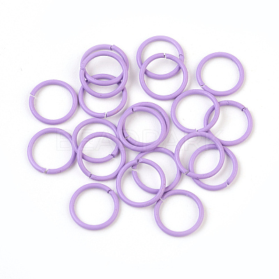 Spray Painted Iron Open Jump Rings IFIN-F149-B04-1