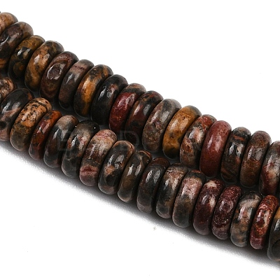 Natural Leopard Skin Jasper Beads Strands G-Q159-B33-01-1