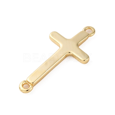 Brass Connector Charms KK-V016-24G-1