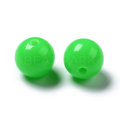 Fluorescent Acrylic Beads MACR-R517-10mm-07-1