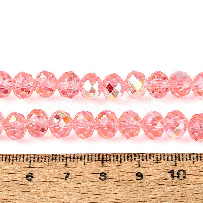 Transparent Glass Beads Strands EGLA-N016-8mm-09-1