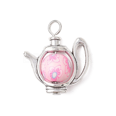 Handmade Polymer Clay Pendants PALLOY-JF04074-1