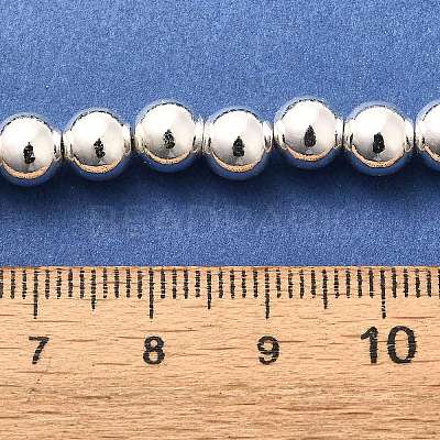 Electroplated Synthetic Magnetic Hematite Beads Strands G-L613-F01-01D-1