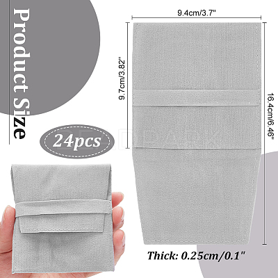 Double-Sided Faux Suede Jewelry Flap Pouches TP-WH0007-09A-1