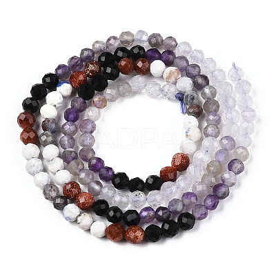 Natural Mixed Gemstone Beads Strands G-D080-A01-02-24-1