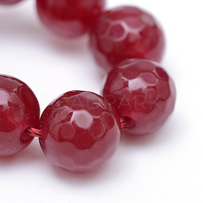 Natural White Jade Bead Strands G-R346-8mm-02-1