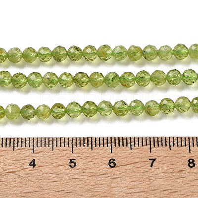 Natural Peridot Beads Strands G-Z150-A01-4mm-1