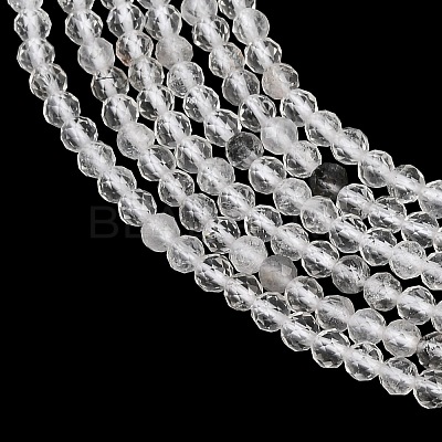 Natural Herkimer Diamond Beads Strands GG-NH0014-D03-3mm-1