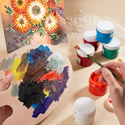 Wooden Painting Palette DIY-PH0026-80-1