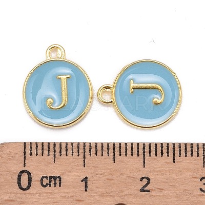 Golden Plated Alloy Enamel Charms LS-ENAM-S118-04J-1