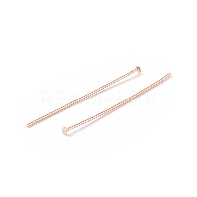 Brass Flat Head Pins KK-WH0058-03C-RG-1