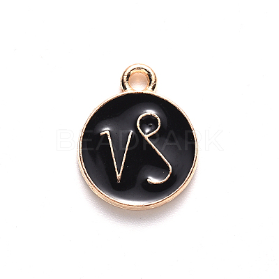 Alloy Enamel Pendants ENAM-S124-01B-08E-1