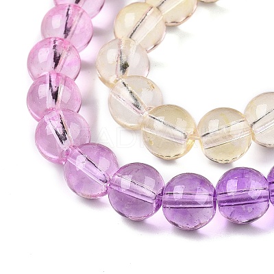 Baking Paint Transparent Glass Beads DGLA-M001-8mm-09-1