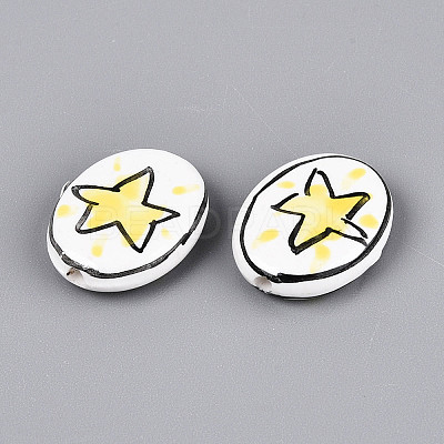 Handmade Porcelain Beads PORC-T134-07-1