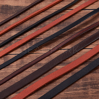 Flat Leather Jewelry Cord WL-GF0001-07A-01-1